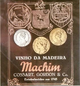 Etichetta vino madeira della Cossart