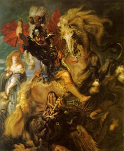 Rubens,SanGiorgio sconfigge il drago