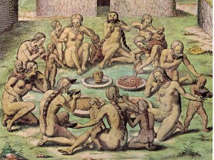  Théodore De Bry,Scene di Cannibalismo