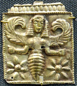 Placchetta Artemide-ape, Rodi, VII sec. a.C.