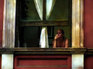 At the window,  Edward Hopper