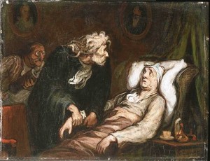  Honoré Daumier, Le malade imaginaire, 1860 ca.