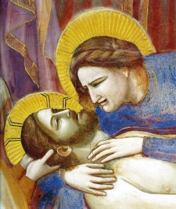  Compianto sul Cristo, part., Giotto, Cappella degli Scrovegni, Padova.