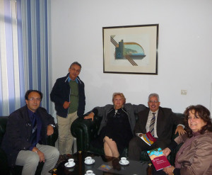 12 Novembre 2013, incontro con Habib Kazdaghli in Presidenza (da sinistra S. Speziale, A. Somai, S. Finzi, H. Kazdaghli, L.Faranda).