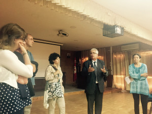 Kazdaghli incontra docenti e studenti del Master di “Religioni e mediazione culturale” in visita alla Faculté des Lettres (7 giugno 2017, ph. A. Bernardo)