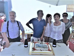 Roberto, in occasione del suo compleanno con Giovanni Ruffino e colleghi