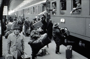 Emigrati italiani in partenza per la Svizzera