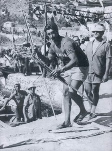 Ustica, Cecè Paladino nel 1962, al Trofeo internazionale di pesca subacquea