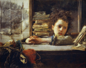 Antonio Mancini, Lo studio, 1875