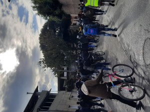 Manifestazione dopo la morte di Gassama Gora. I manifestanti arrivano a Gioia Tauro.