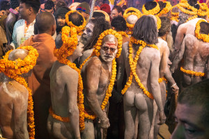 La processione dei naga sadhu (ph. Roberto Manfredi)