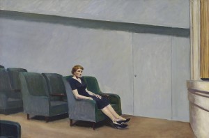 Intervallo, di Hopper, olio su tela,1963