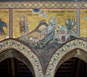 Il sacrificio di Isacco, Mosaici, Monreale