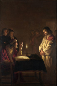Gerard van Honthorst, Cristo davanti a Caifa