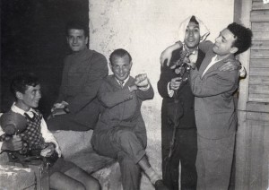 Trapani, mio padre con amici, anni 50