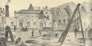 Pietrarsa Factory under construction 1841, National Railway Museum of Pietrarsa