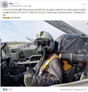 Il pilota ucraino fantasma di Kyiv