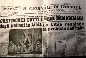 Prima pagina del Giornale di Tripoli, 21 luglio 1970