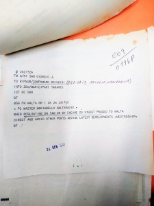 Documento Capitaneria di Porto Brindisi, 24 gennaio 1967
