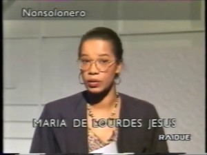 Maria de Lourdes conduttrice della trasmissione Nonsolonero