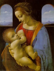Madonan del Latte, di Leonardo da Vinci, 1474