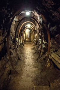 Montecatini, Museo delle Miniere di rame: una delle gallerie di accesso