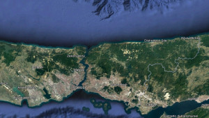 Stretto del Bosforo, da Google Earth elaborata dall’autore