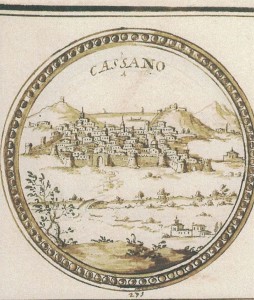 Fig. 7 Cassano, disegno di Francesco Cassiano de Silva (Amirante Pessolano, 2005)