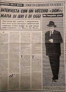 Intervista di Mauro de Mauro all'ex capomafia Serafino Di Peri, 20 aprile 1963