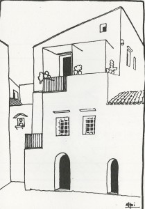 Sistema di terrazze, disegno di Luigi Epifanio (1939)