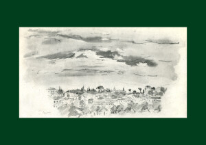 Orfeo Tamburi, disegno per Il cielo sulle città, 1939. 