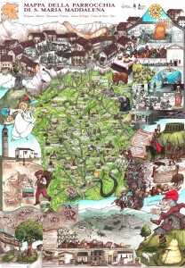  1.Mappa di comunità della Parrocchia di S. Maria Maddalena.  Ecomuseo delle Acque del Gemonese 