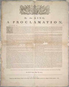 Roial Proclamation, 1863