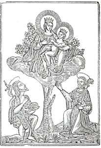 Madonna del Piraino di Salaparuta, xilografia sec. XIX
