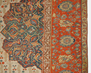 Particolare di un-tappeto a medaglione Ushak su fondo bianco Turchia-17-secolo-di-lana-Metropolitan-Museum-of-Art-New-York-acc.no_.1984.69.jpg