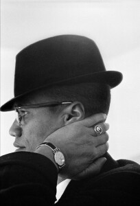 Malcolm X during his visit to enterprises owned by Black Muslims, Chicago, Illinois, USA,1962 © Eve Arnold / Magnum Photos