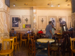 Alessandria, storico caffè Farouq nella zona di El Manshiyya
