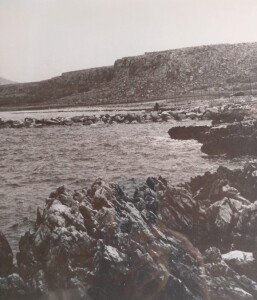 19.Punta del Carpino e primi lavori per la realizzazione del molo (inizio anni ‘50, foto dal web)