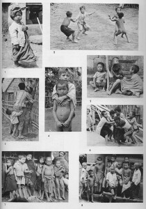 Tavola fotografica tratta da Balinese Character. A photographic Analysis (Bateson, Mead 1942, pp. 86-87).