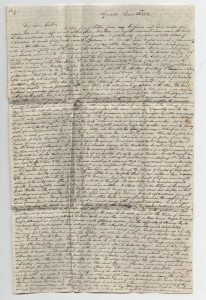 Lettera n° 9, Siracusa 28 giugno 1822, Archivi dell'Università del Kent