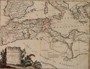 Sicilia e nord africa in una carta del 1784