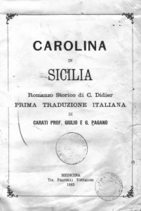  Carolina in Sicilia (frontespizio dell'edizione italiana)