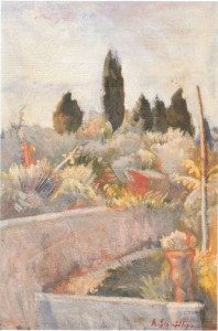 Veduta Scerbi,1942 olio su tela. (collezione privata)