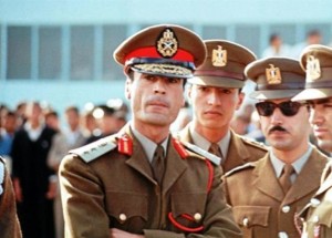 Gheddafi agli inizi della sua carriera