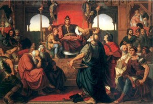 The feast of Attila, del pittore ungherese Mór Than, ispirato al racconto di Prisco