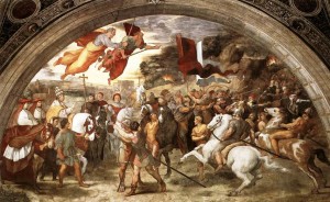 Incontro tra Leone il Grande e Attila, Affresco, 1514, Vaticano