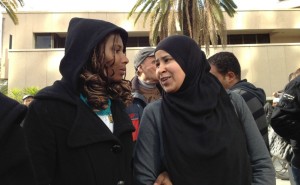  Le donne in una manifestazione a Tunisi