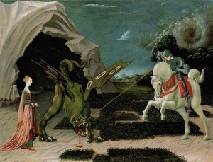 Paolo Uccello, san Giorgio e il drago, 1456