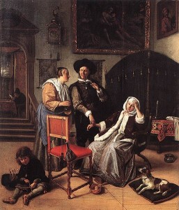 .Jan Steen, Visita dal medico, 1661