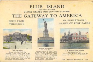 THe Immigration Station a Ellis Island, postcard